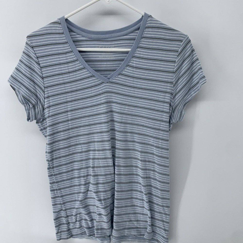 Lot 5 Items Women's Casual Short Sleeve V Neck Tops Denim Hooded Jacket Large - Picture 8 of 16